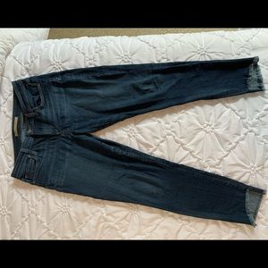 JOE’s Skinny Jeans with fringe ankle cut